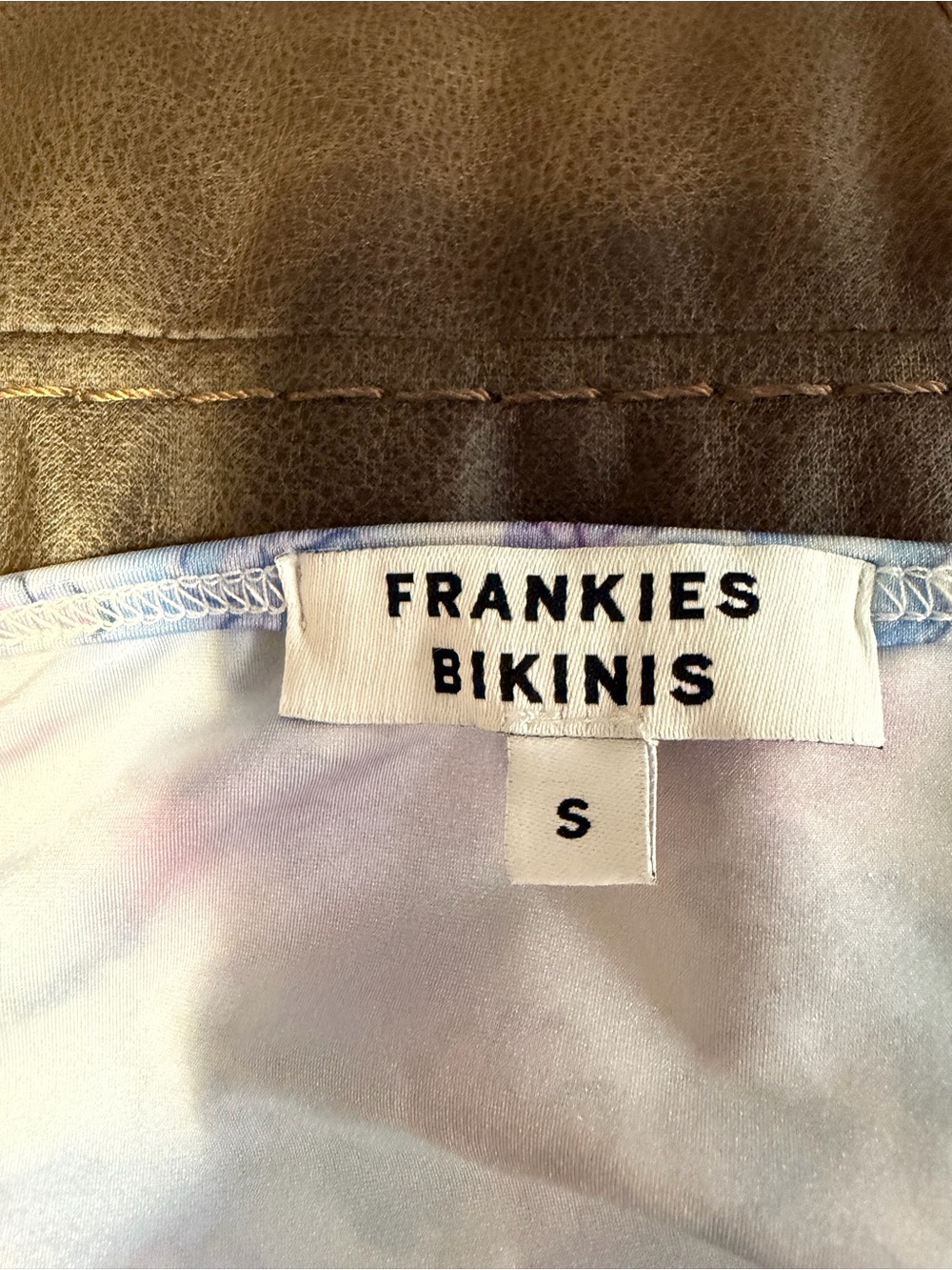 NWT Frankie’s Bikinis 310 Asymmetrical Shine Mini Dress Floral Size Small - Picture 9 of 10